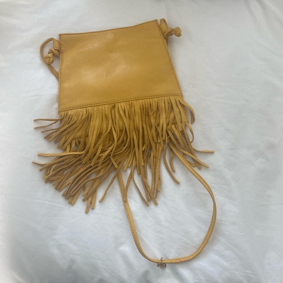 HOBO Yellow Fringe Crossbody Bag - Picture 1 of 8